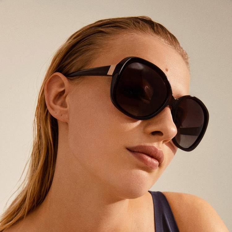 Pilgrim PARKER Oversized-Retro-Sonnenbrille, Braun Begrenztes Angebot