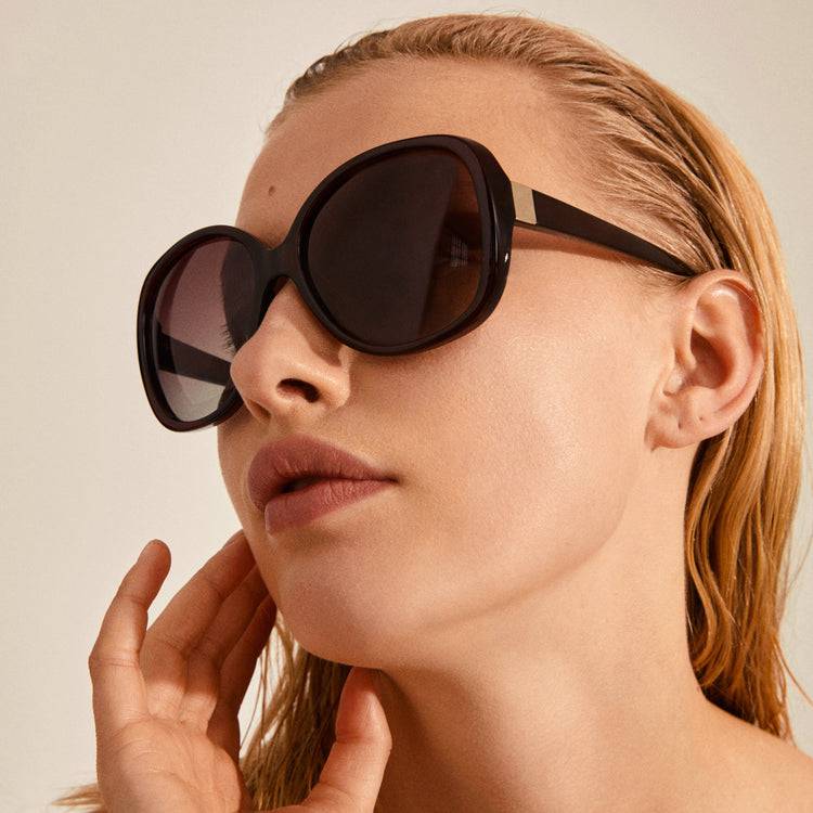 Pilgrim PARKER Oversized-Retro-Sonnenbrille, Braun Begrenztes Angebot
