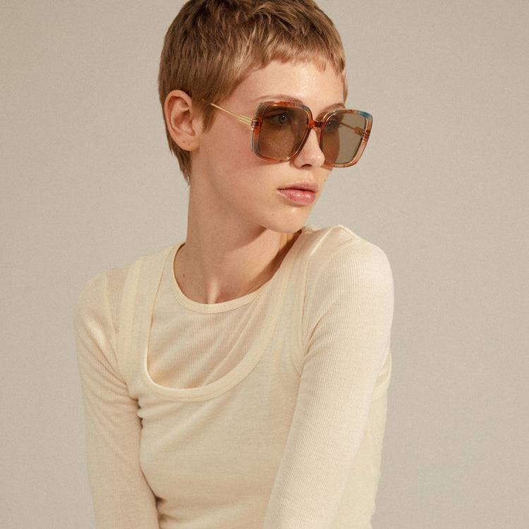 Pilgrim ALIET Sonnenbrille Mehrfarbig/Gold Preisnachlass