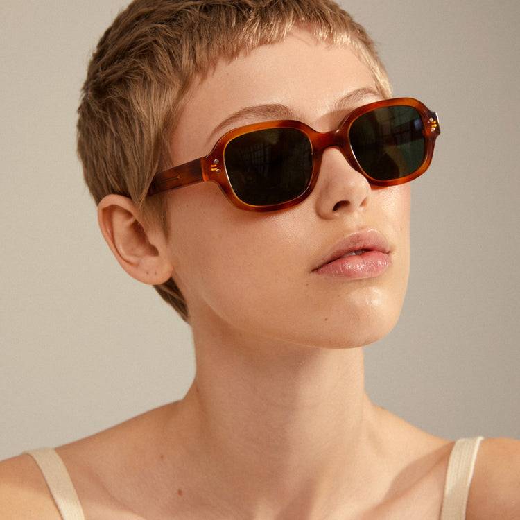 Pilgrim NELLA Recycelte Sonnenbrille Schildpatt-Braun/Gold Weihnachtsangebot