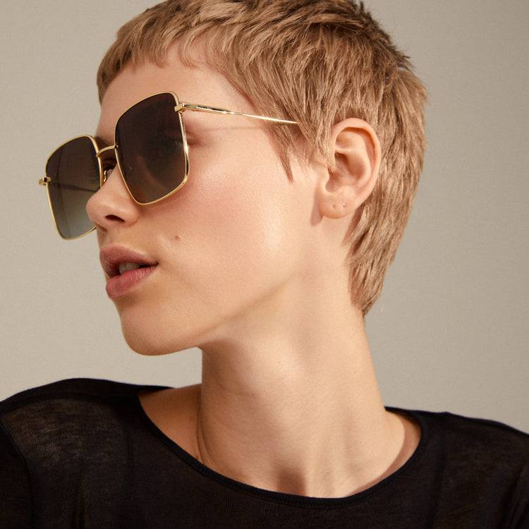 Pilgrim JONAN Sonnenbrille Braun/Gold Valentinstagsangebot