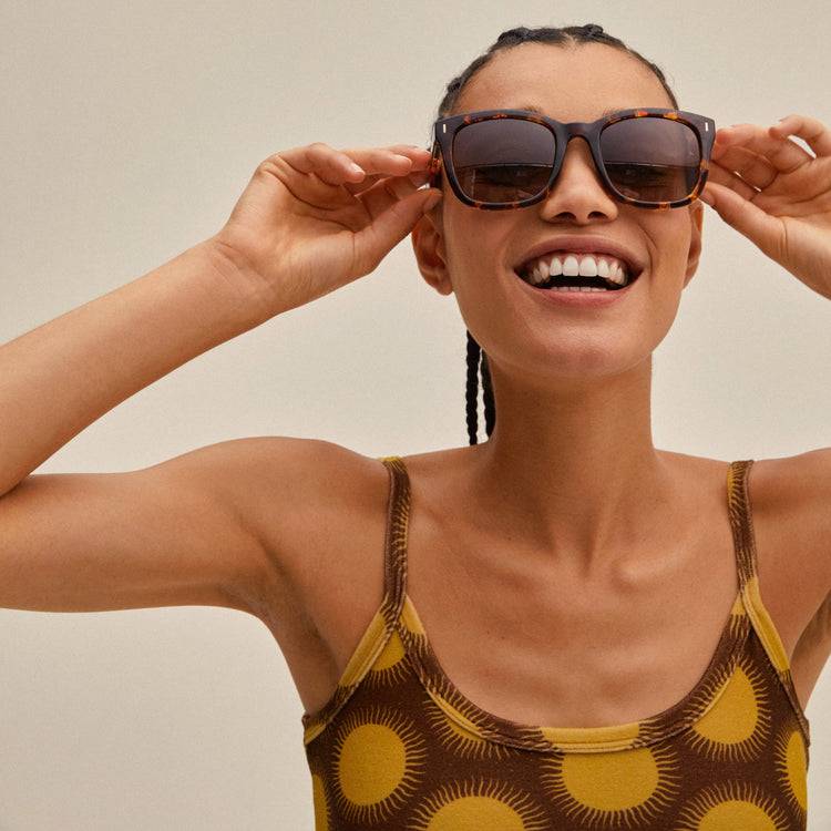Pilgrim KATYA Recycelte Sonnenbrille Schildpatt-Braun/Gold Jubiläumsangebot