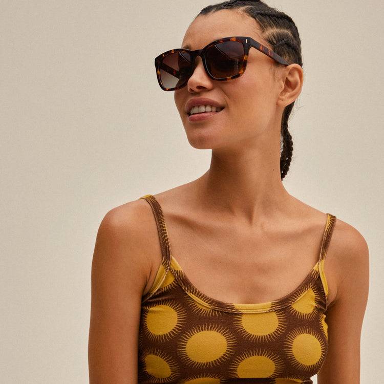 Pilgrim KATYA Recycelte Sonnenbrille Schildpatt-Braun/Gold Jubiläumsangebot