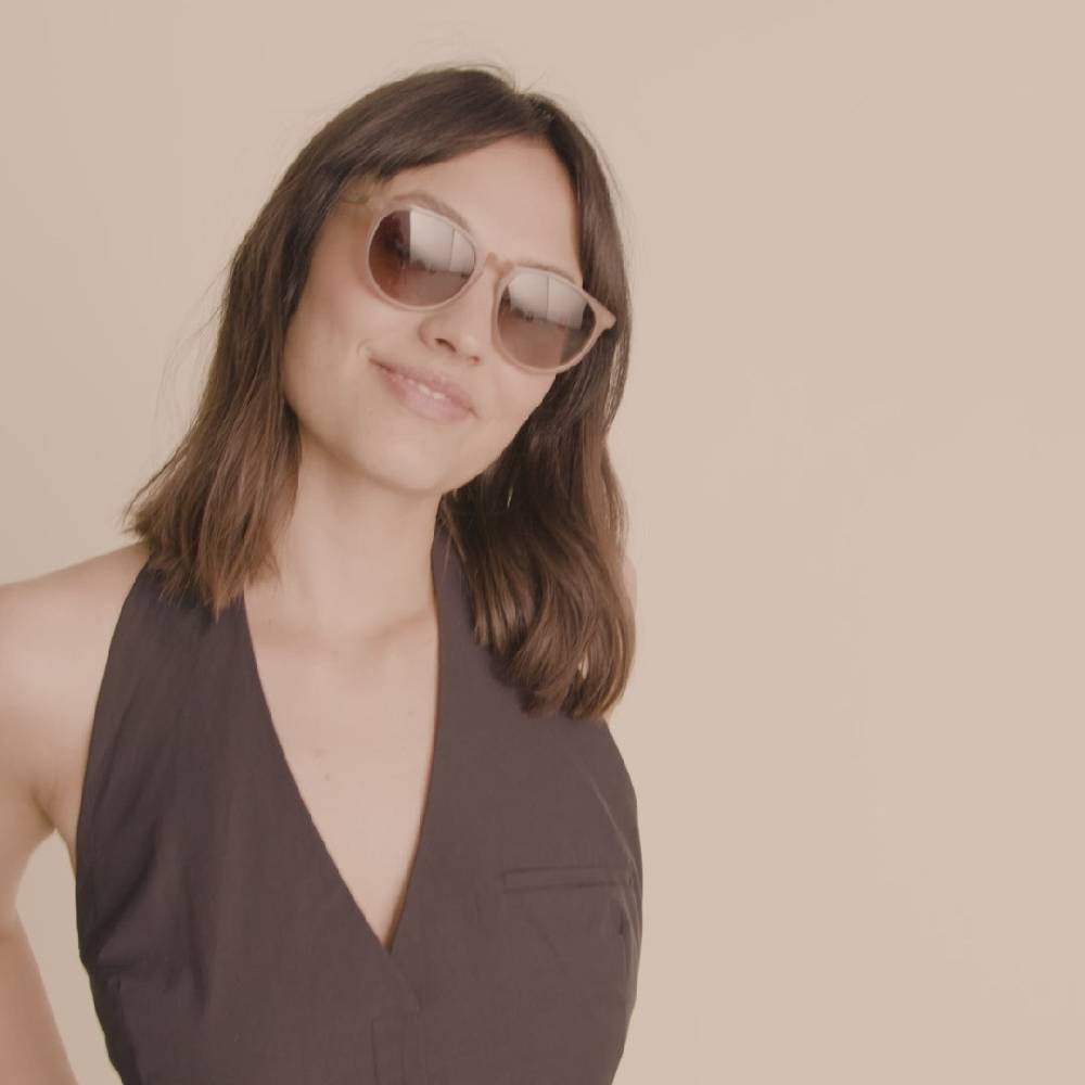Pilgrim SAHARA Recycelte Sonnenbrille Rosa Neueste Mode