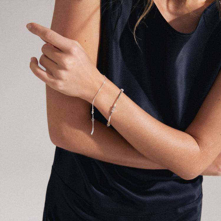 Pilgrim PIXIE Geschenkset, Armband 2-in-1-Set, versilbert Tiefpreis