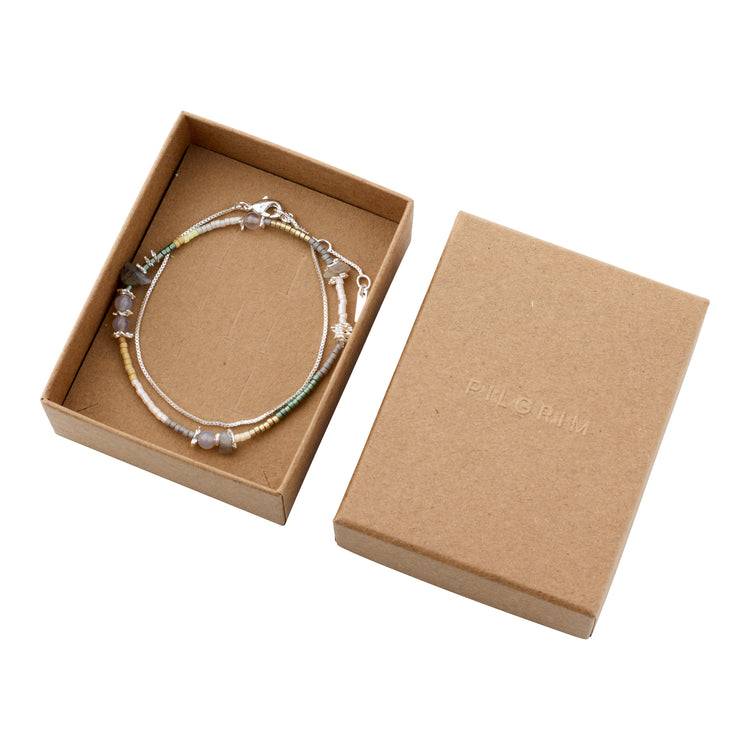 Pilgrim PIXIE Geschenkset, Armband 2-in-1-Set, versilbert Tiefpreis