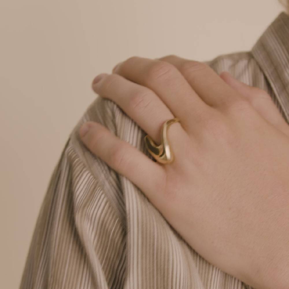 Pilgrim CLOUD recycelter Ring vergoldet Wochenangebot