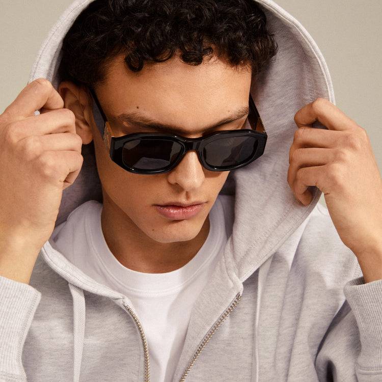 Pilgrim ZAYN Recycelte Sonnenbrille Schwarz/Gold zollfrei