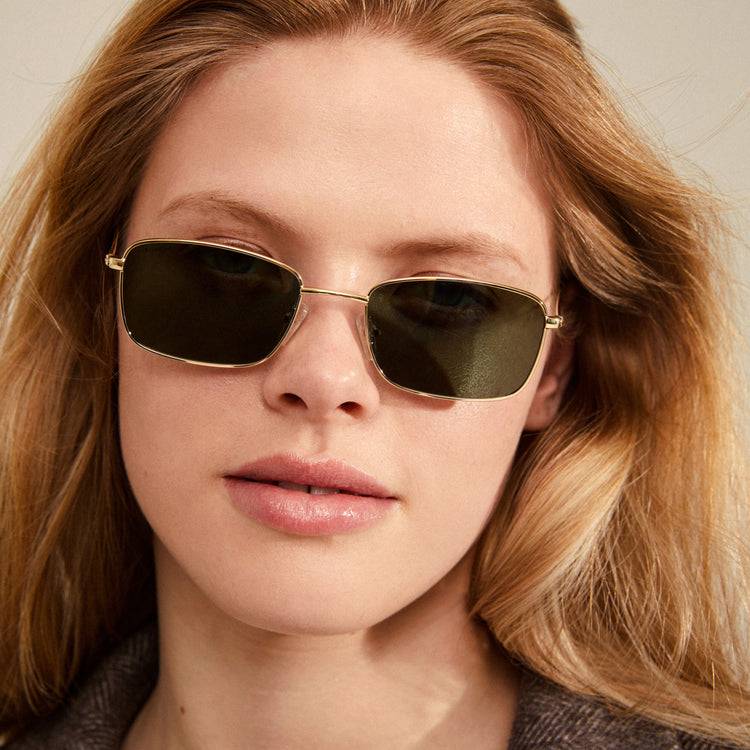 Pilgrim YEIDER Sonnenbrille Grün/Gold 2025