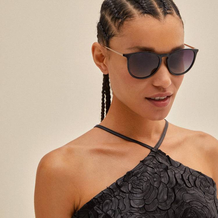 Pilgrim VANILLE Sonnenbrille Schwarz/Gold Online