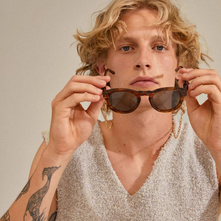 Pilgrim PAOLA recycelte Sonnenbrillenkette, vergoldete Outlet
