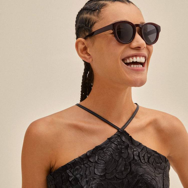Pilgrim JANICA Recycelte Sonnenbrille Dunkelbraun Auslauf