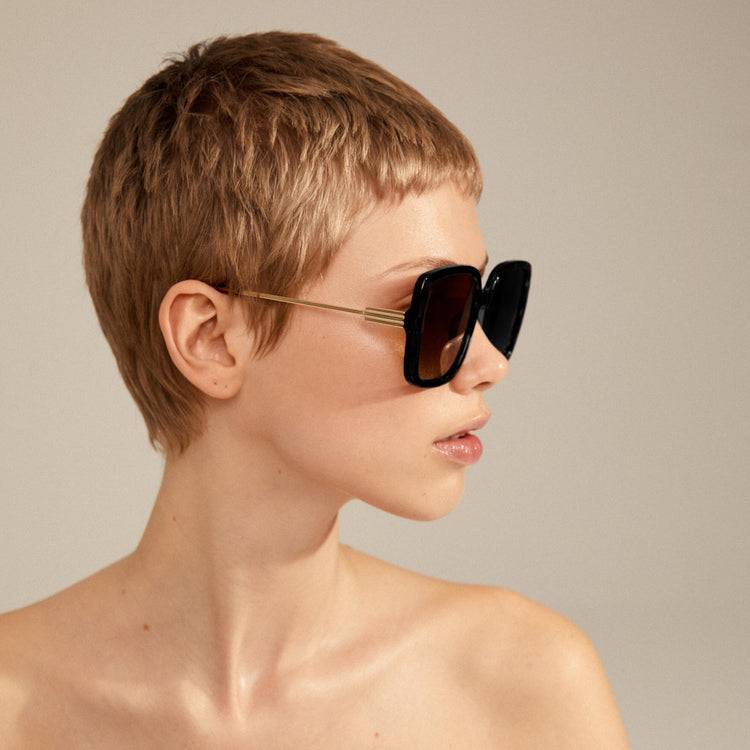Pilgrim ALIET Sonnenbrille Schwarz/Gold Verkauf
