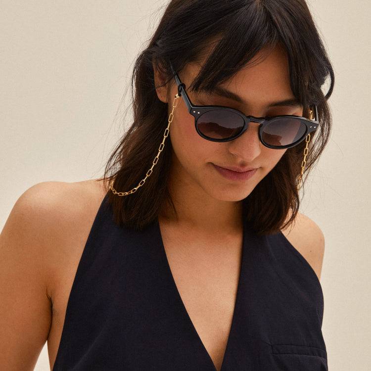 Pilgrim KYRIE Sonnenbrille Schwarz/Gold Hotsell