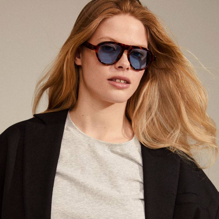 Pilgrim YARIL Recycelte Sonnenbrille Schildpatt-Braun Schlussverkauf