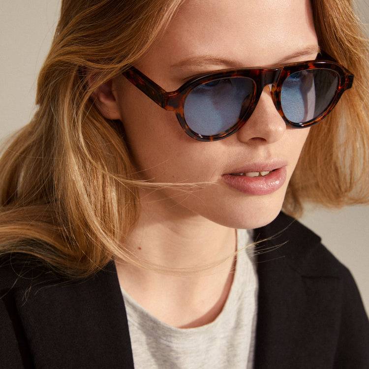 Pilgrim YARIL Recycelte Sonnenbrille Schildpatt-Braun Schlussverkauf