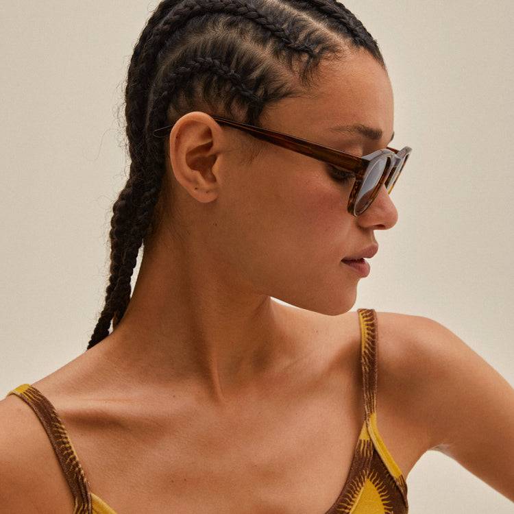 Pilgrim JANICA Recycelte Sonnenbrille Schildpatt-Braun Limitierter Zeitrabatt