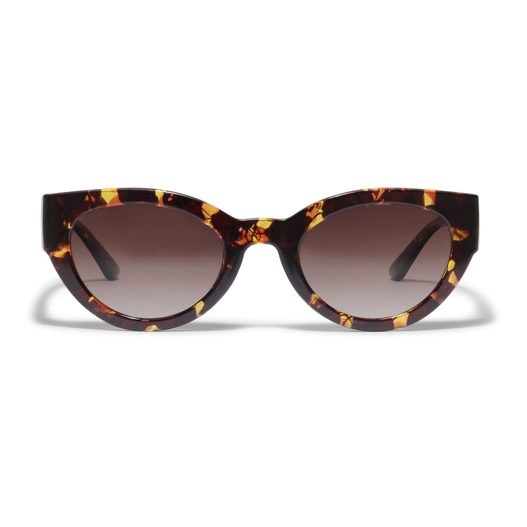 Pilgrim JUNA Cat-Eye-Sonnenbrille in braunem Schildpatt Fabrikpreis