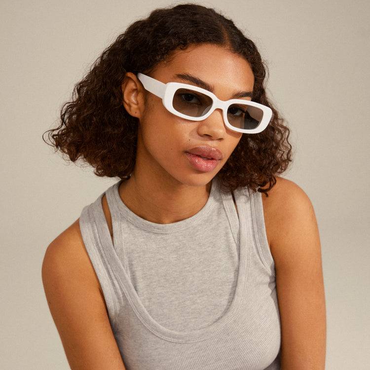 Pilgrim YANSEL Recycelte Sonnenbrille Weiß Günstig kaufen