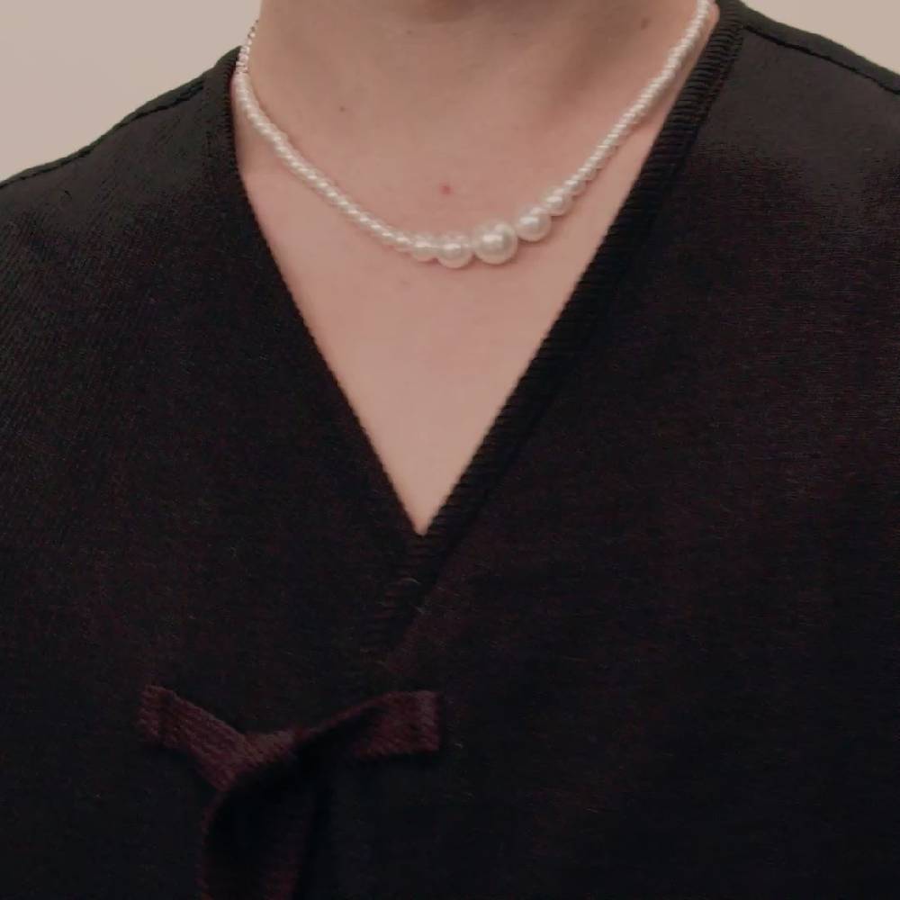 Pilgrim BEAT Perlenkette versilbert Neueste Stile