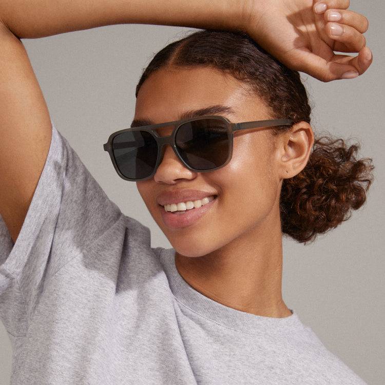 Pilgrim ELODIE Piloten-Sonnenbrille grau Nur für heute