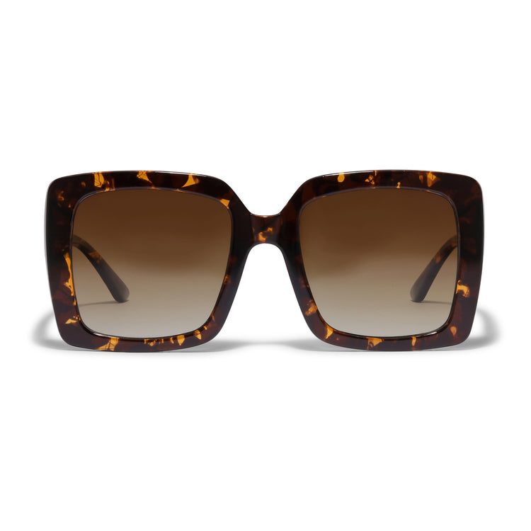Pilgrim LUCIANA Oversized Vintage-Sonnenbrille in braunem Schildpatt Bis zu 55% Rabatt