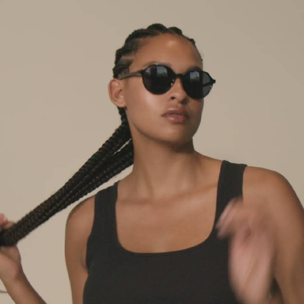 Pilgrim TRIANA recycelte Sonnenbrille schwarz Fabrikladen