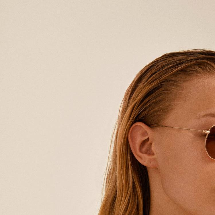 Pilgrim RYLAN Sonnenbrille Orange/Gold 50% Rabatt für begrenzte Zeit
