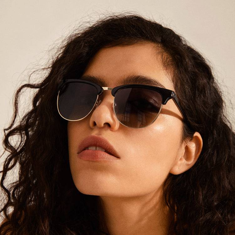 Pilgrim CHARLIE Sonnenbrille Schwarz/Gold Cyber Monday