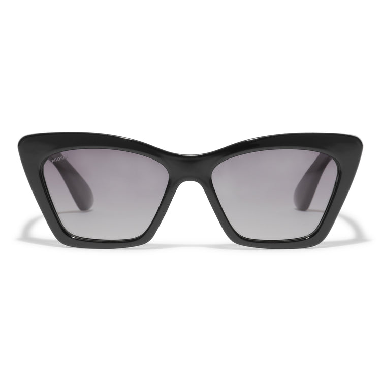 Pilgrim DAKOTA eckige Cat-Eye-Sonnenbrille schwarz Osterangebot