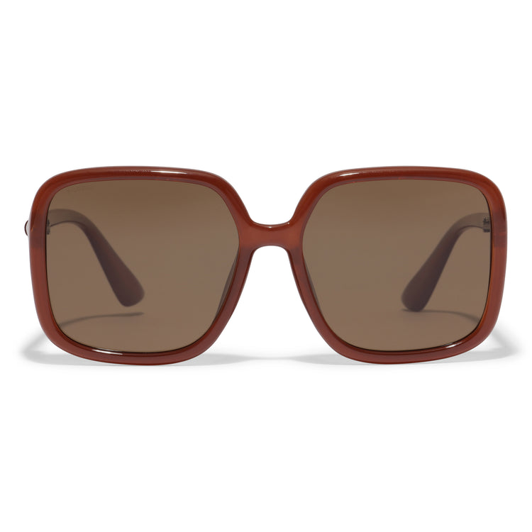 Pilgrim MILAN oversized Retro-Sonnenbrille braun Jubiläumsangebot