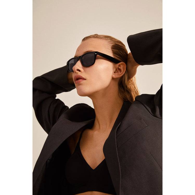 Pilgrim REESE Sonnenbrille im Retro-Stil schwarz Lagerräumung