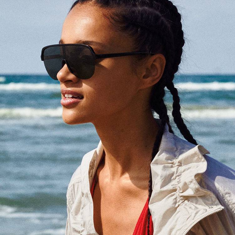Pilgrim BINNIE Shield Sonnenbrille schwarz Online Outlet