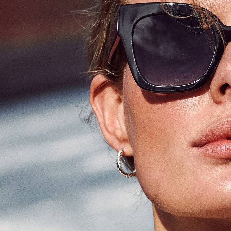 Pilgrim Sonnenbrille : Dael : Schwarz Sonderangebote