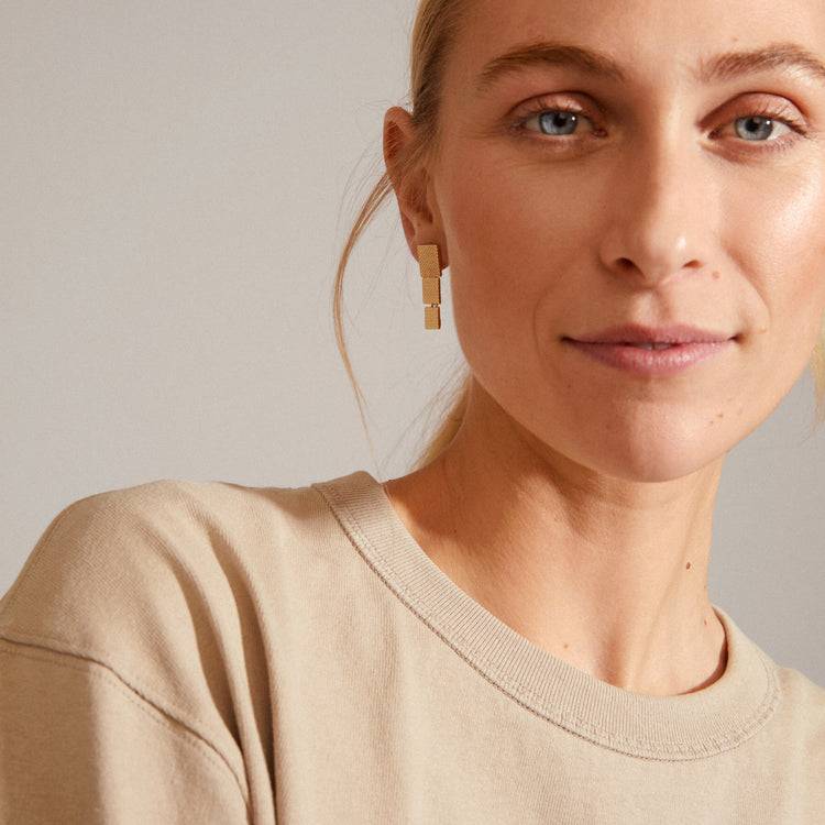 Pilgrim KLAUDIA recycelte Ohrringe vergoldet Wochenangebot