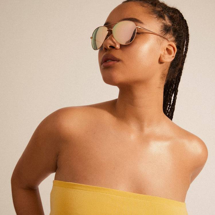 Pilgrim NANI pilot Sonnenbrille Rosa/Gold Flash Sale