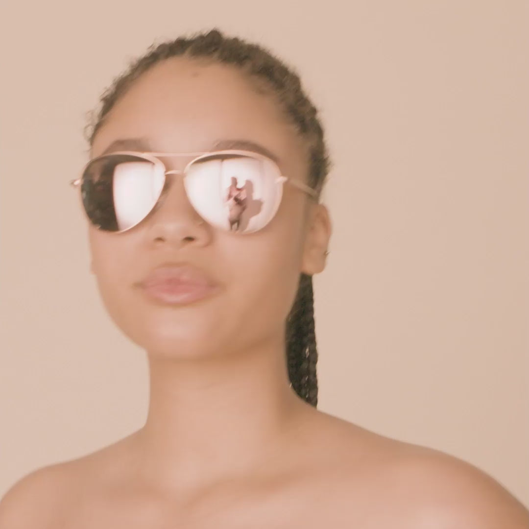 Pilgrim NANI pilot Sonnenbrille Rosa/Gold Flash Sale
