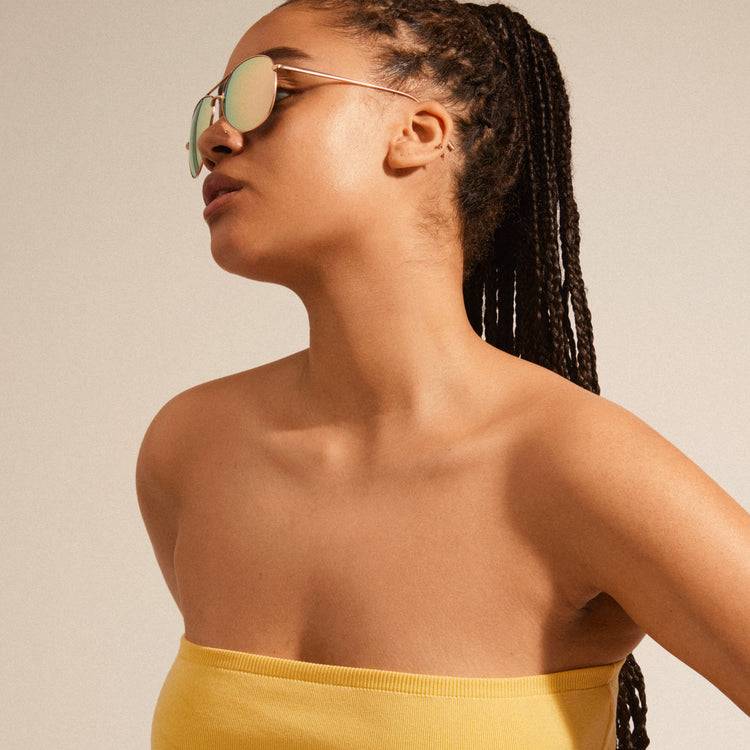 Pilgrim NANI pilot Sonnenbrille Rosa/Gold Flash Sale
