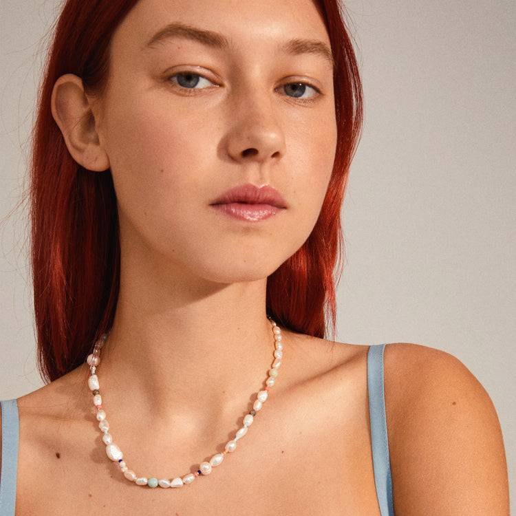 Pilgrim RAMONA freshwater pearl necklace silver-plated Räumungsverkauf