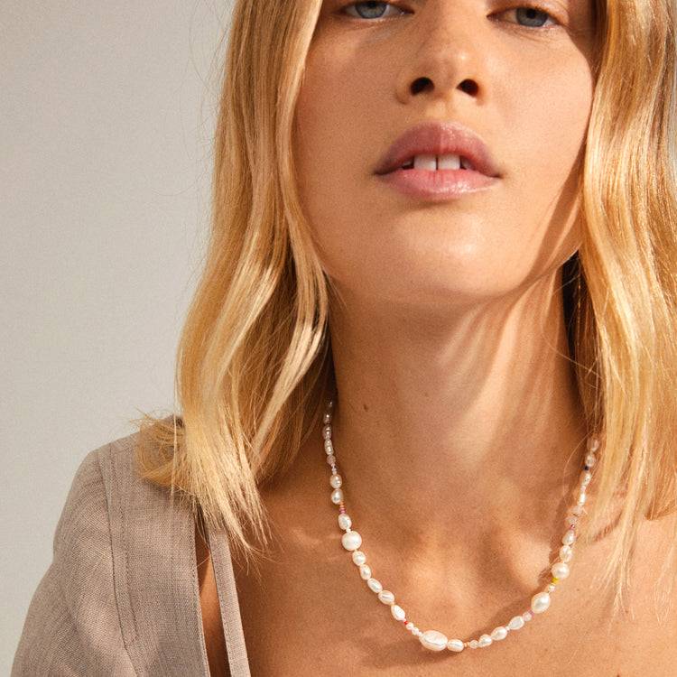 Pilgrim RAMONA freshwater pearl necklace gold-plated Kauf eins, bekomm eins gratis
