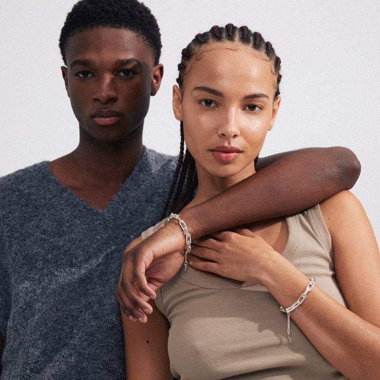 Pilgrim STAY recyceltes Armband versilbert Riesige Ersparnisse