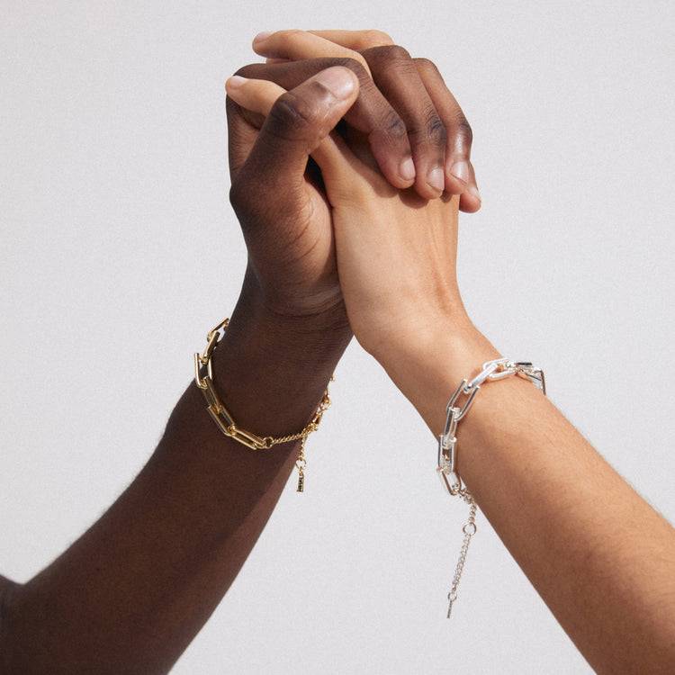 Pilgrim STAY recyceltes Armband versilbert Riesige Ersparnisse