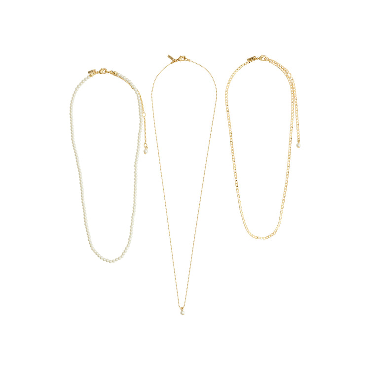 Pilgrim BAKER Halskette 3-in-1-Set, vergoldet Black Friday