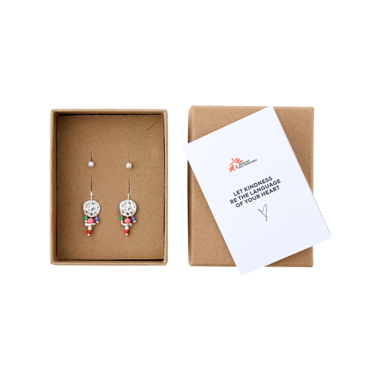 Pilgrim MSF recycelte Ohrringe 2-in-1-Set versilbert Osterangebot