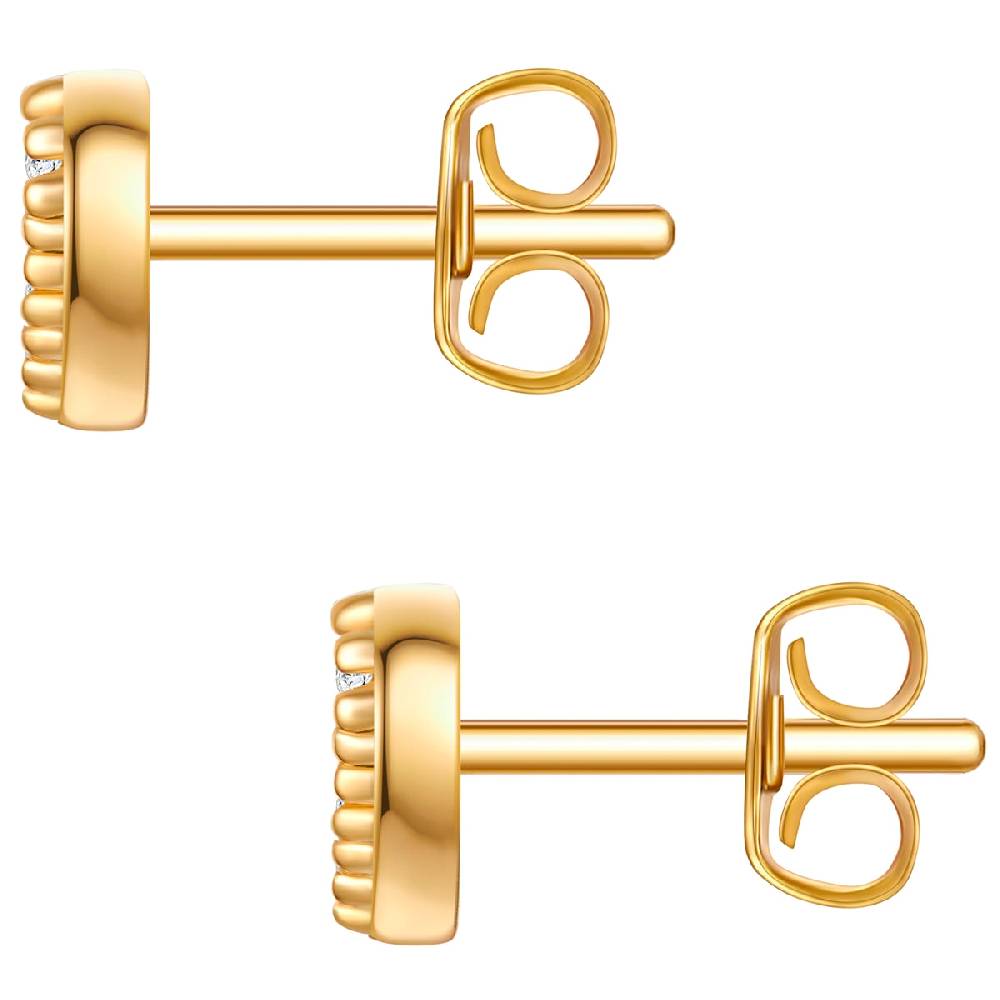 Rafaela Donata Ohrstecker Sterling Silber gelbgold Zirkonia weiß Exklusive Angebote