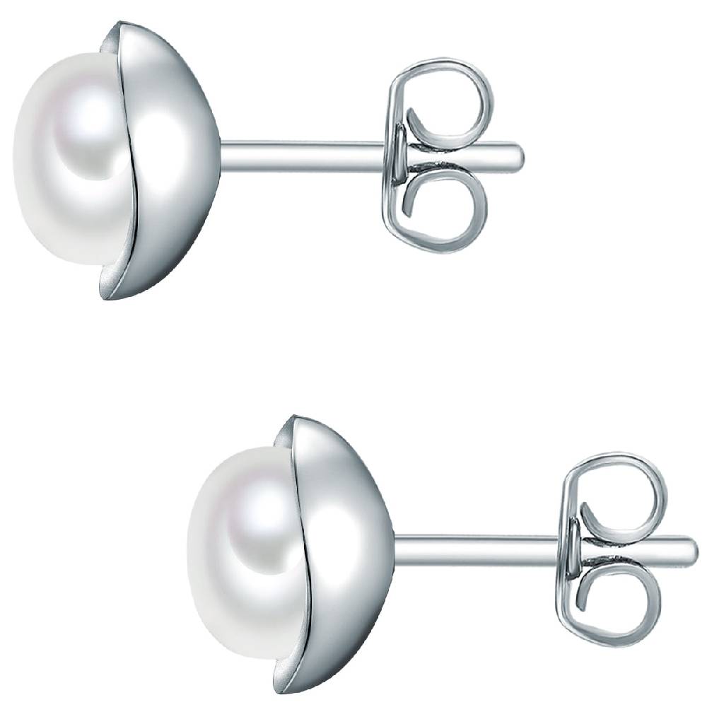 Rafaela Donata Ohrstecker Sterling Silber Süßwasser-Zuchtperle weiß Blitzangebot