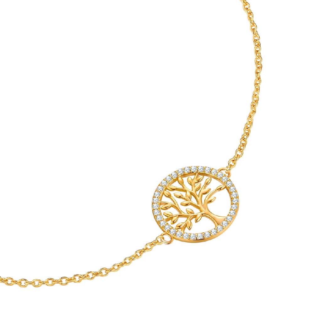 Rafaela Donata Armband Sterling Silber gelbgold Zirkonia weiß Letzter Tag