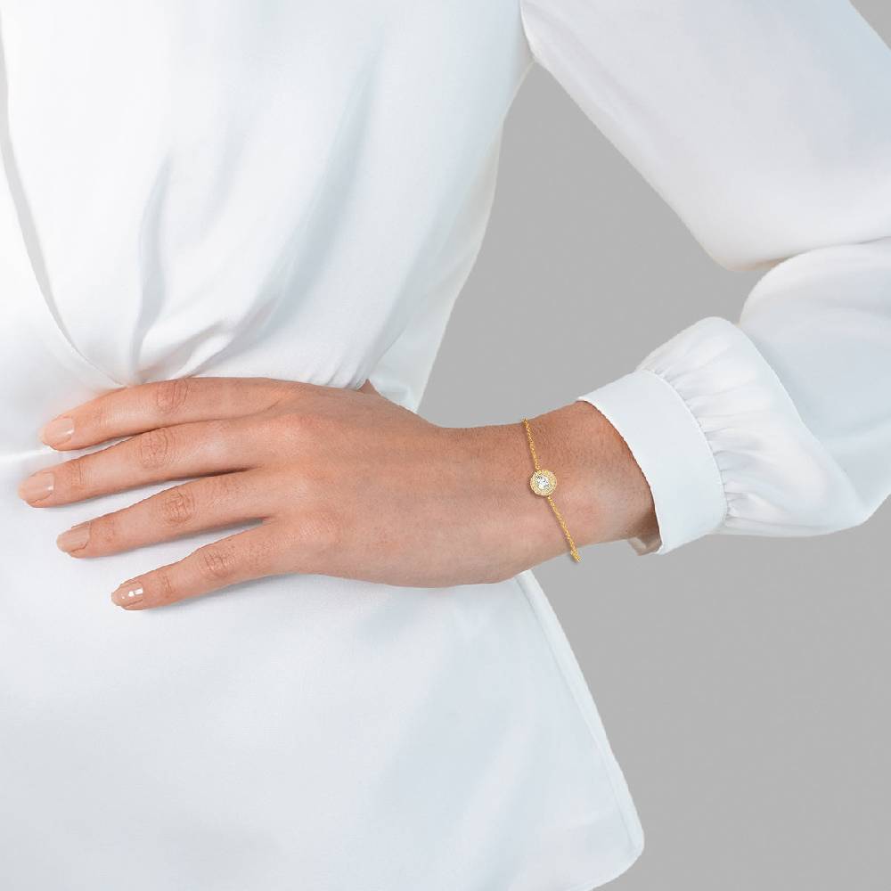 Rafaela Donata Armband Sterling Silber gelbgold Zirkonia weiß Sonderangebot der Fabrik