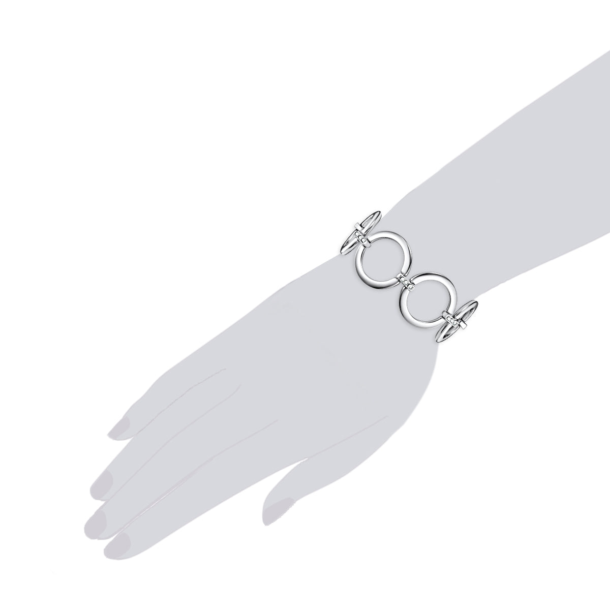 Rafaela Donata Armband verziert mit Kristallen von Swarovski® weiß Riesige Rabatte