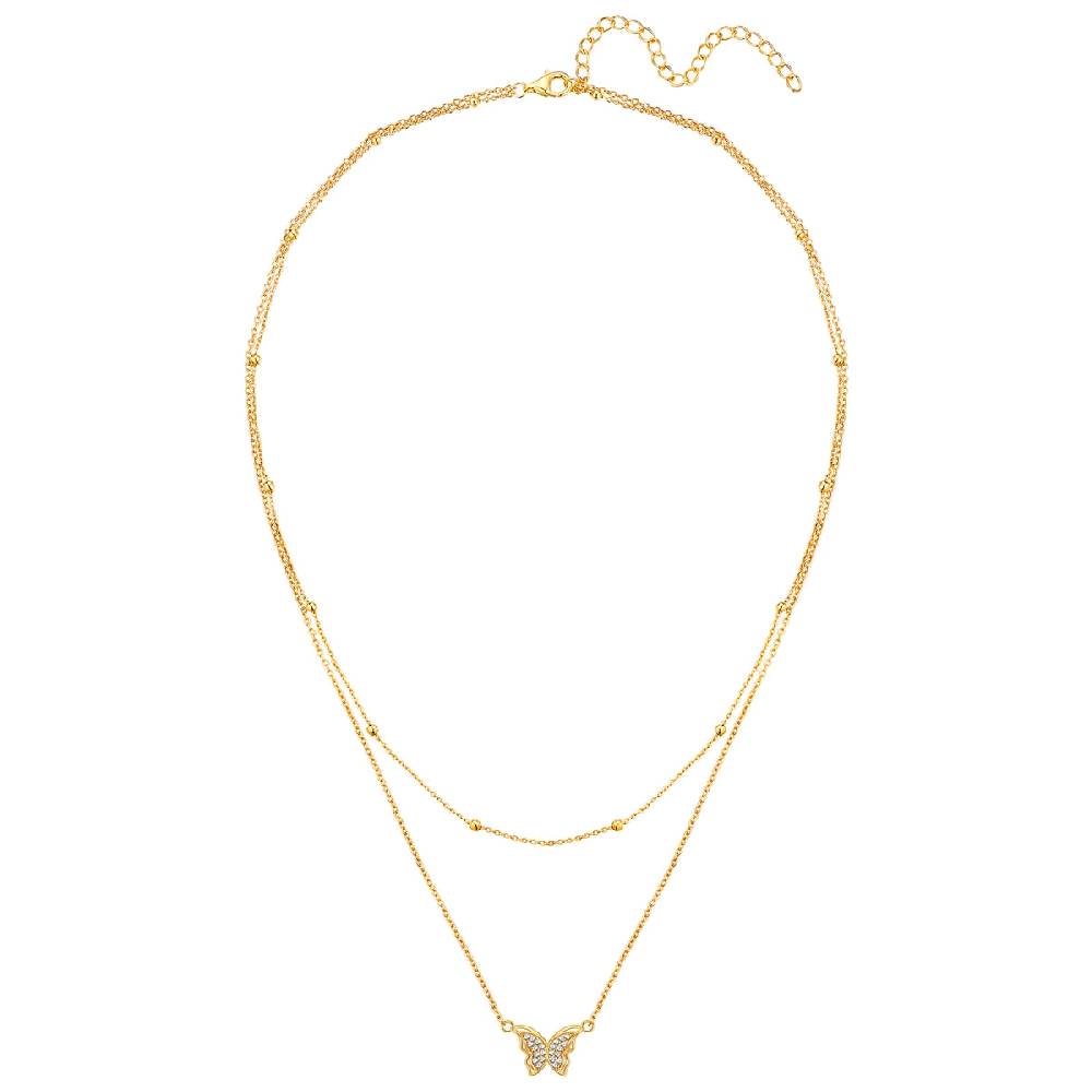 Rafaela Donata Kette mit Anhänger Sterling Silber gelbgold Zirkonia weiß Sonderangebot